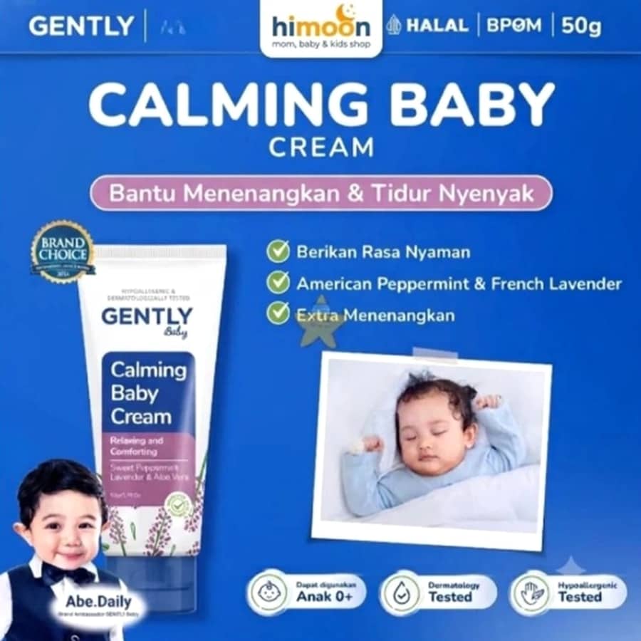 Gently Calming Baby Cream 20gr – Krim Penenang Bayi Peppermint & Lavender